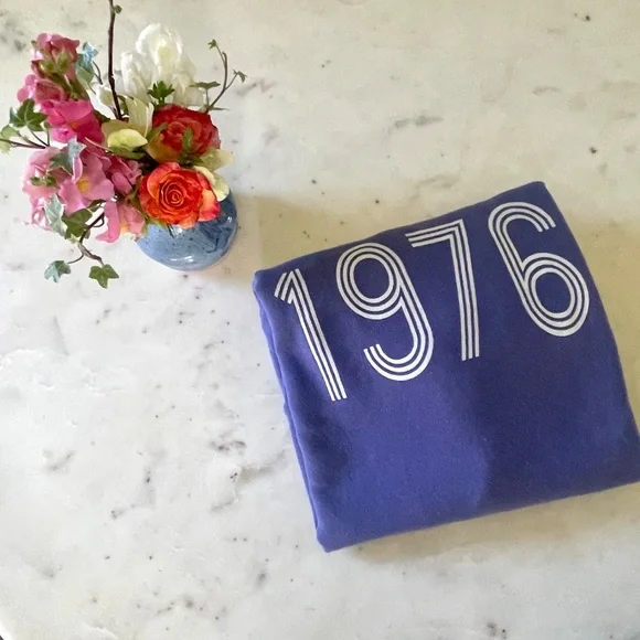 Marine Layer Periwinkle Blue 1976 Graphic Sweatshirt - Picture 15 of 16